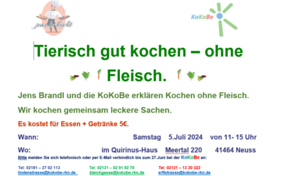 Tierisch gut kochen – ohne Fleisch